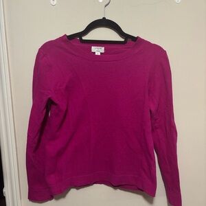 J. Crew Women's Fuchsia Long Sleeve Top